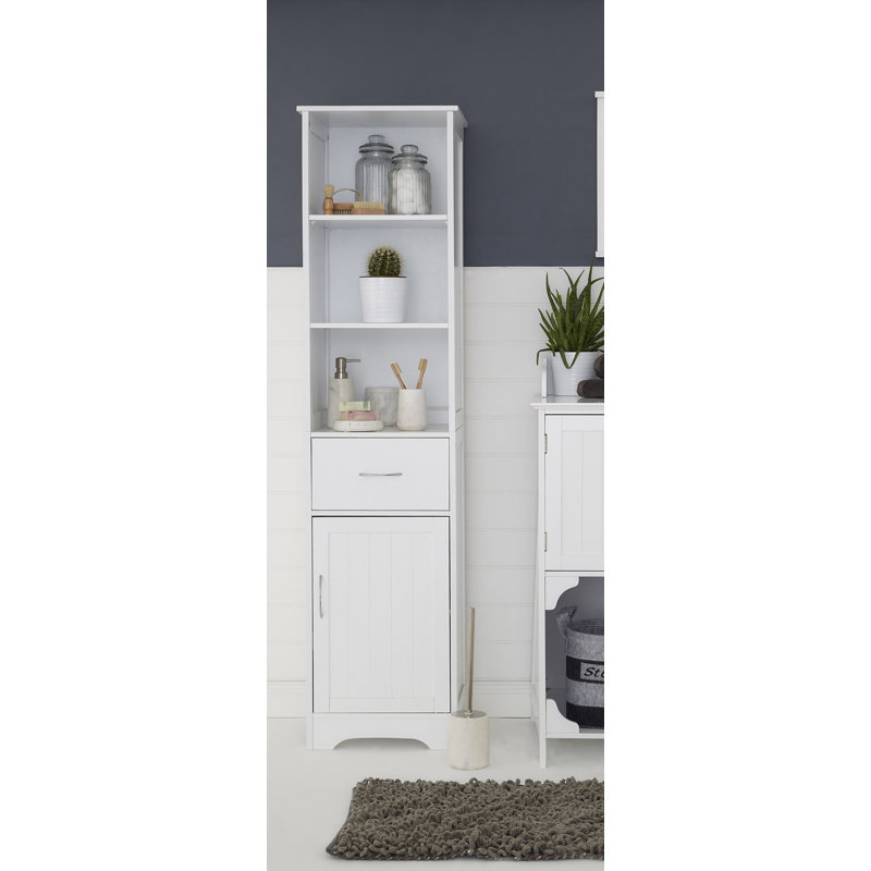 All Home 40 x 160cm Free Standing Tall Bathroom Cabinet & Reviews | Wayfair.co.uk