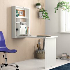 Bookcase With Fold Down Desk Wayfair