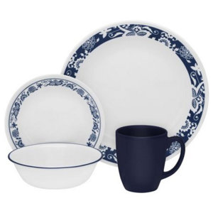 Livingware True 16 Piece Dinnerware Set, Service for 4