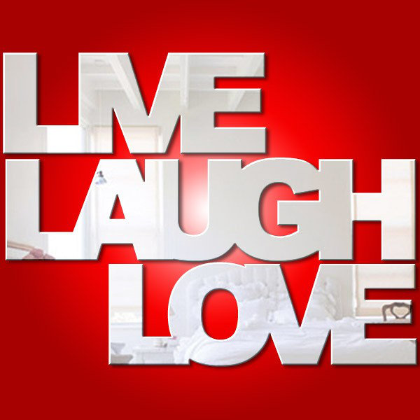 Live Laugh Love in Separate Words Mirror Set