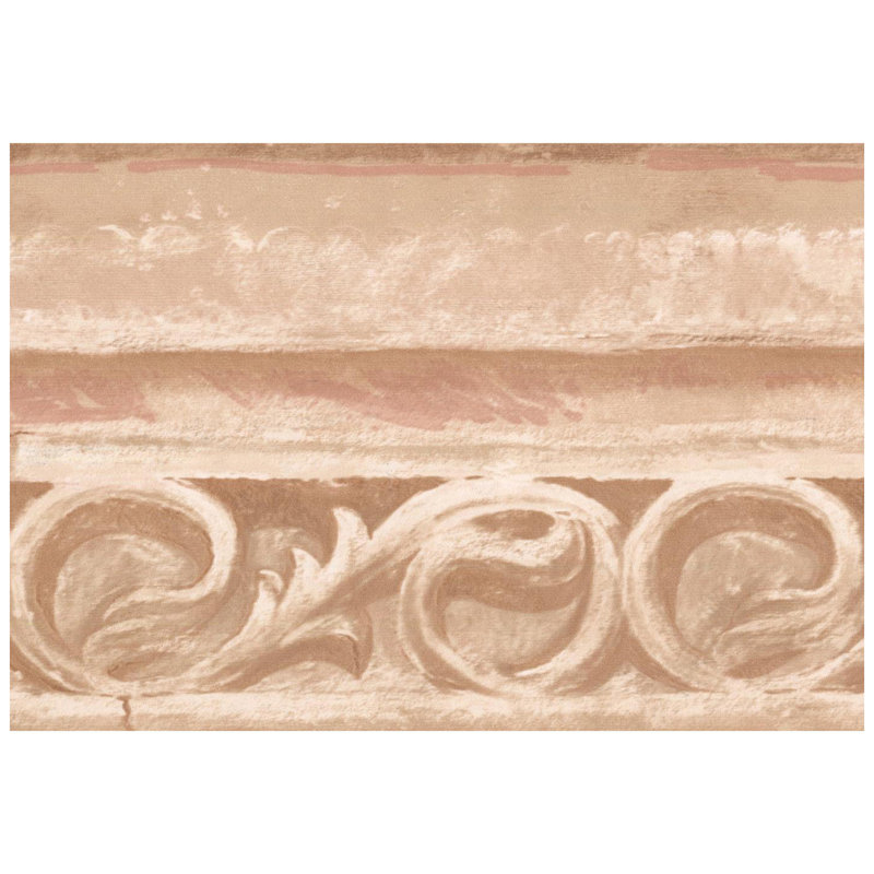 York Wallcoverings Faux Stone Damask Scrolls Victorian 15 L X 5