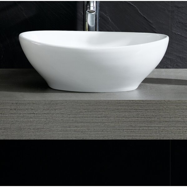 Modern Oval Vessel Bathroom Sink by Fine Fixtures