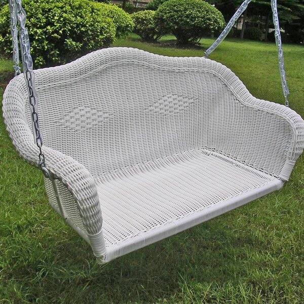 Soucy Wicker Porch Swing by Bay Isle Home