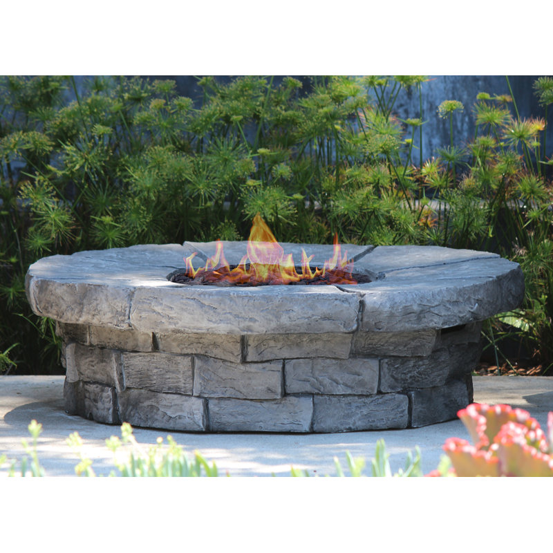Sol 72 Outdoor Tavon Concrete Propane/Natural Gas Fire Pit ...