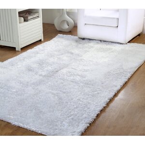 Horst Shag Hand-Woven White Indoor/Outdoor Area Rug