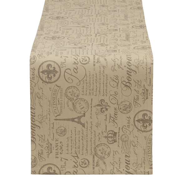 French Flourish Printed Table Runner by Design Imports
