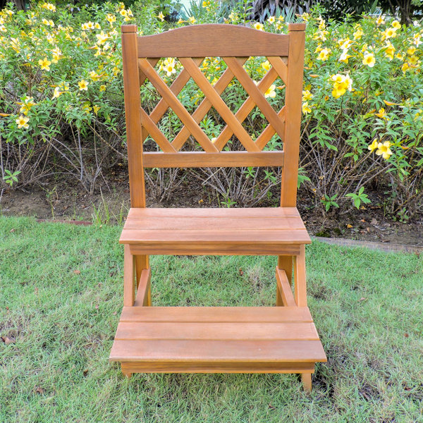 Royal Fiji Acacia 2-Tier Trellis Plant Stand by International Caravan| @ $58.99