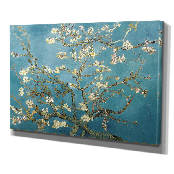 Almond Blossom by Vincent Van Gogh Print of Painting on Wrapped Canvas by Wexford Home