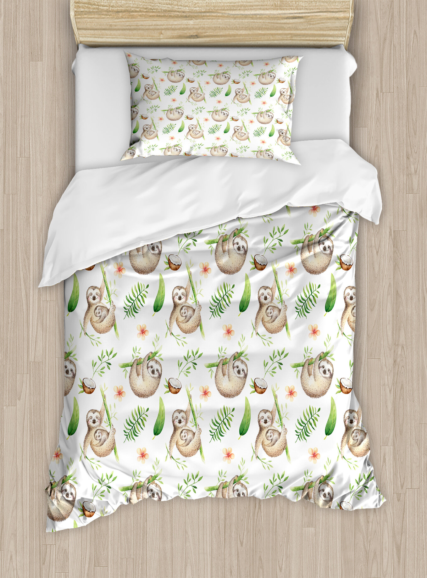 Kids Bedding My Daily Bear Squirrel Owl Fox Duvet Cover Set