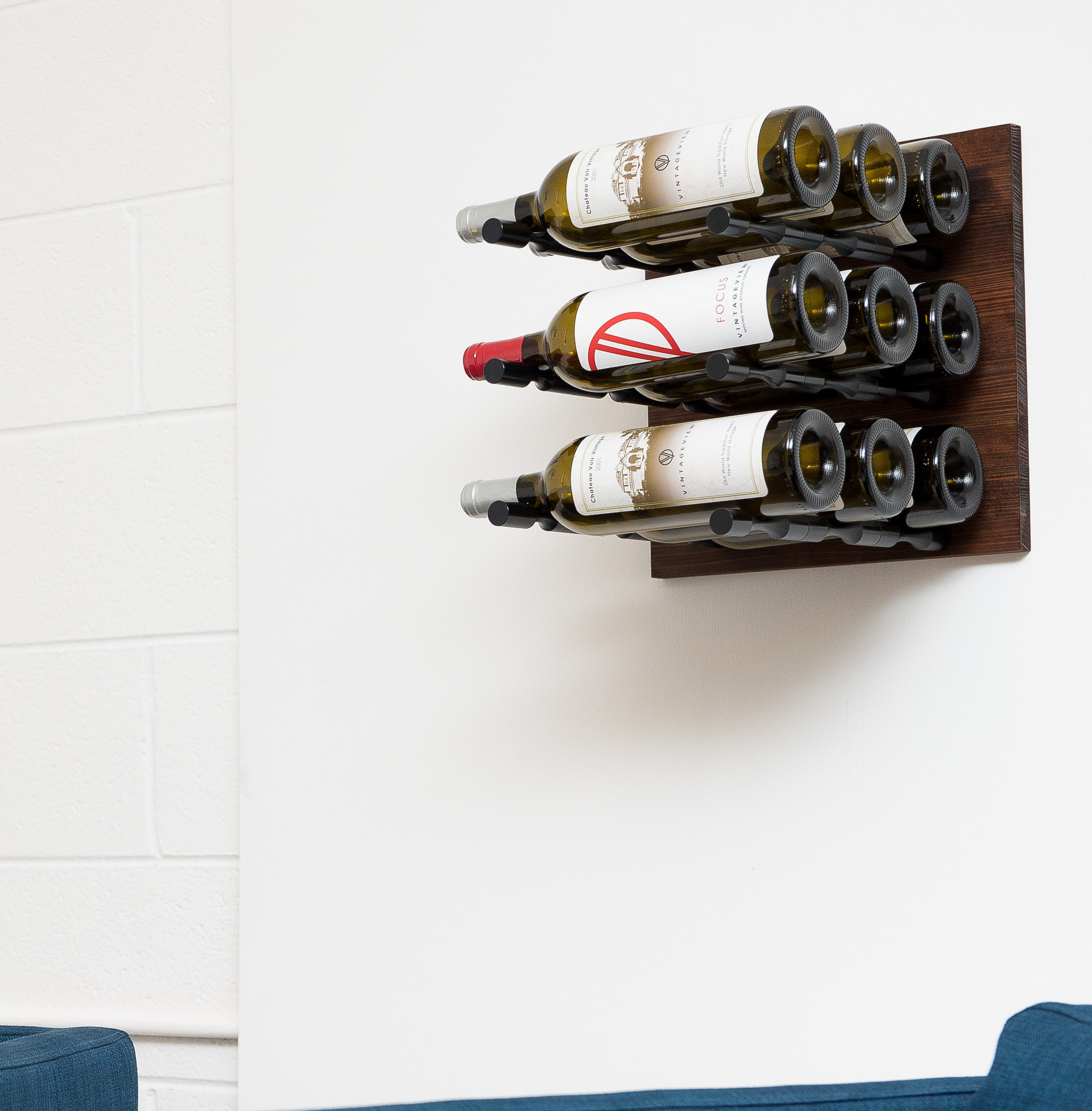6 Bottle Wood Wall Mounted Wine Rack 6 Bottle Wood Wall Mounted Wine Rack