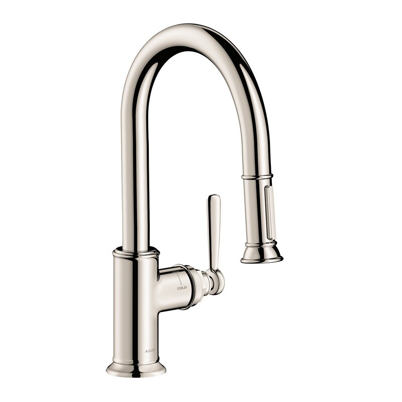 Axor Montreux Luxury Pull Down Single Handle Kitchen Faucet With