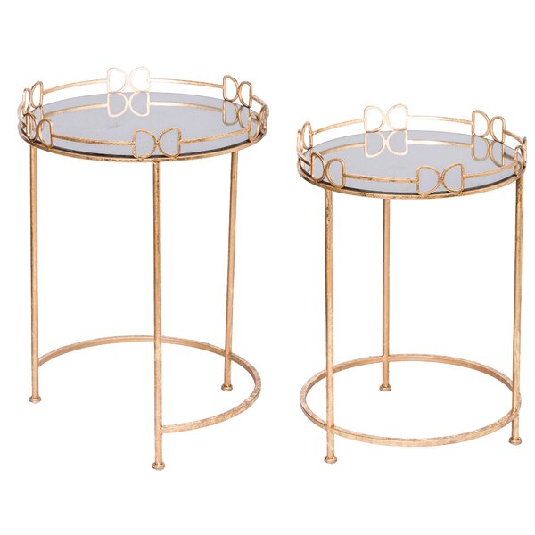 Michele Tray Top Frame End Table Set By Mercer41
