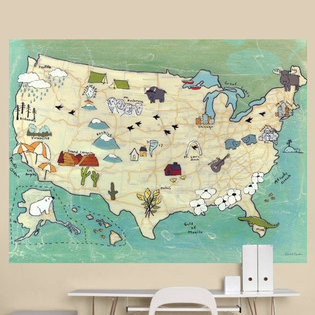 Oopsy Daisy Camp Usa Wall Mural Wayfair