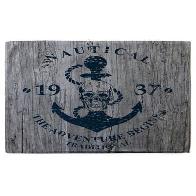 Bath Towel Sunside Sails Towel Size: Medium, Theme: Anchor Print on Wood