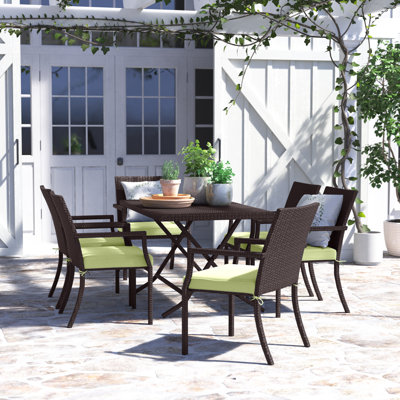 northridge 9 piece dining set with sunbrella cushions