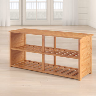 Shoe Storage Bench You Ll Love Wayfair 10 Pair Bamboo Shoe Storage Bench
