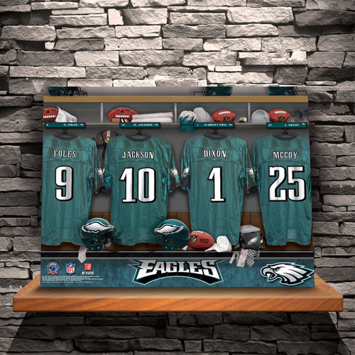 Personalized Locker Room Photographic Print on Wrapped Canvas by JDS Personalized Gifts