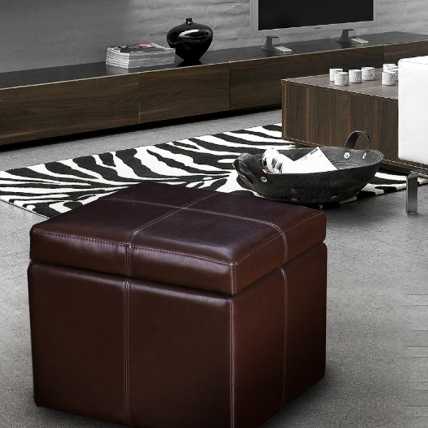 Hanscom Contrast Storage Ottoman By Ebern Designs Read Reviews
