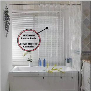 Vinyl Shower Curtains You Ll Love Wayfair Waterproof Vinyl Shower Curtain Set Of 2