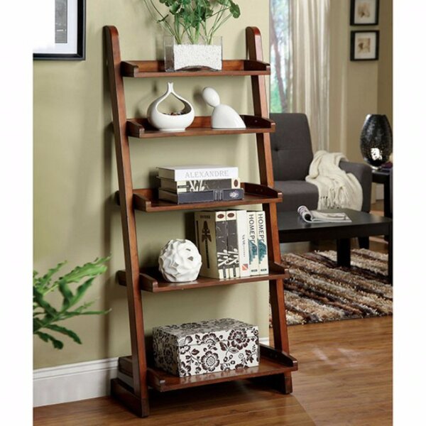 Best Paez Transitional Style Ladder Bookcase
