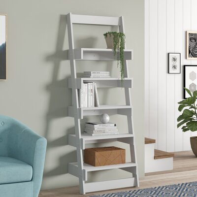 Bungalow Rose Althea Ladder Bookcase Finish White