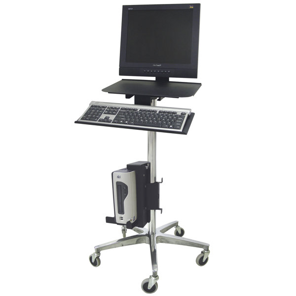 ERGO Computer Transport AV Cart with Cord Wrap by Omnimed