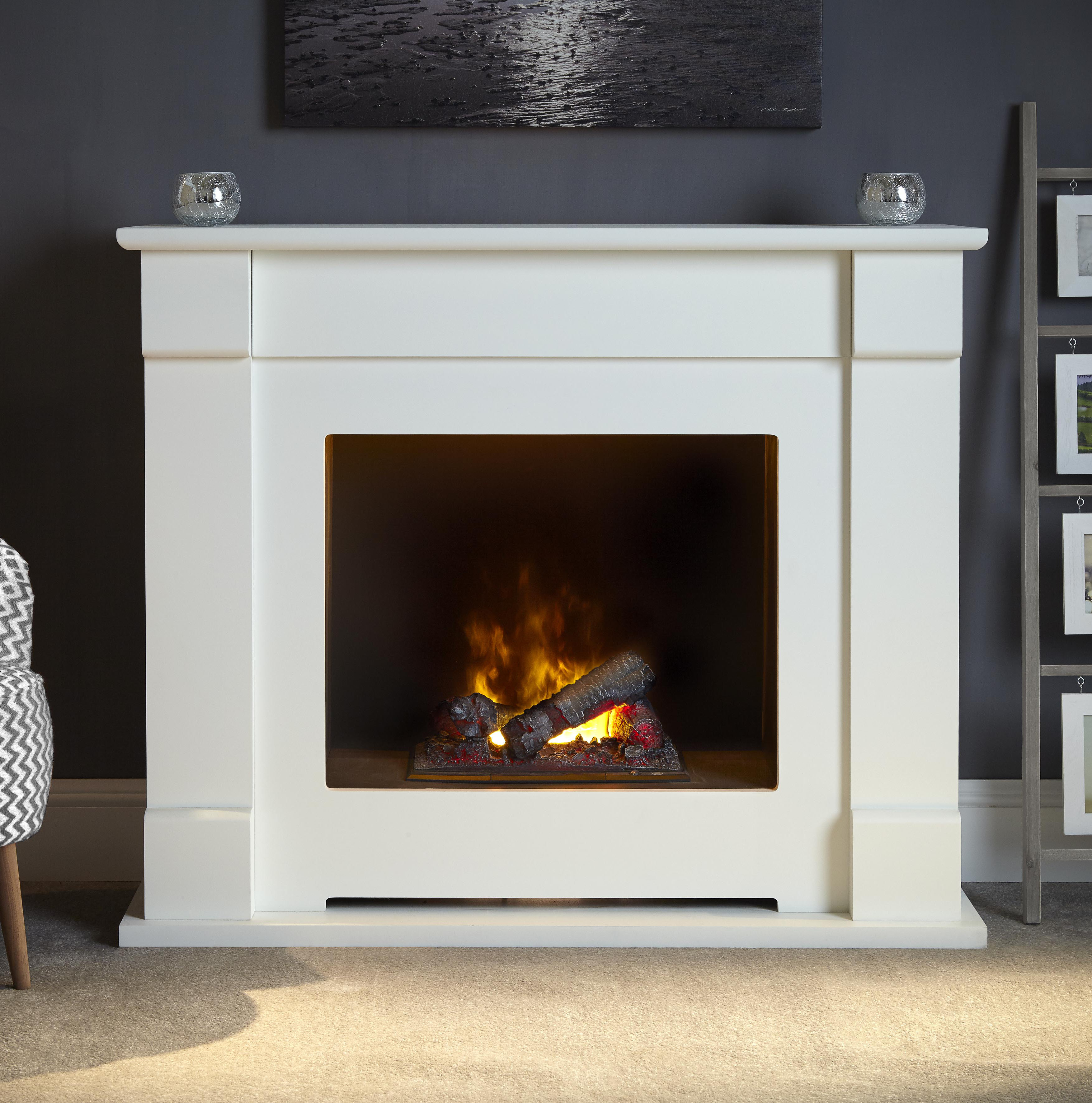 Scru Lucera Electric Fire Suite Wayfair Co Uk