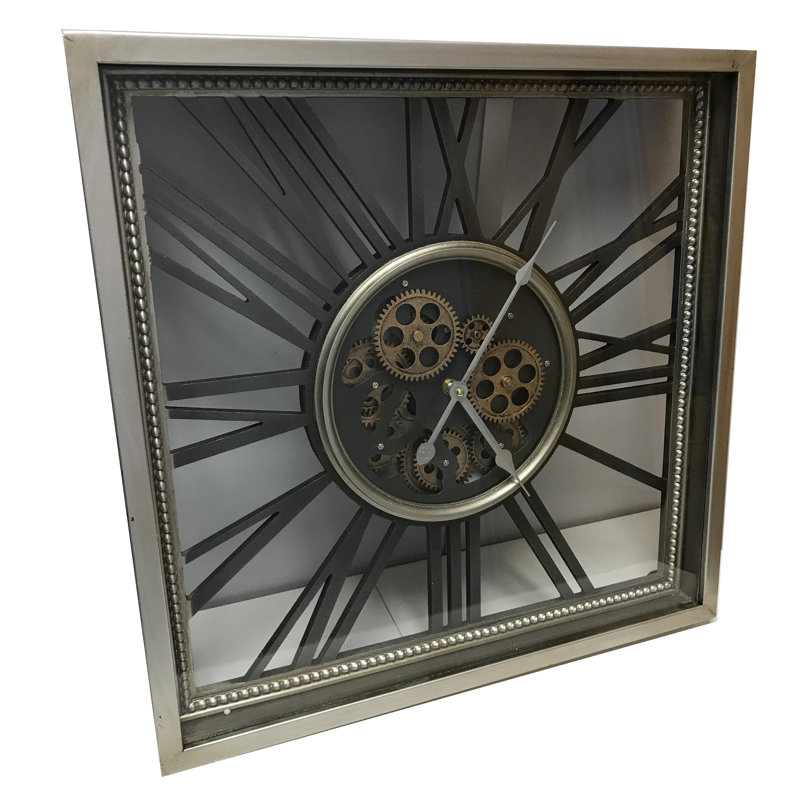 Williston Keswick Square Mechanical Moving Gear Skeleton Wall