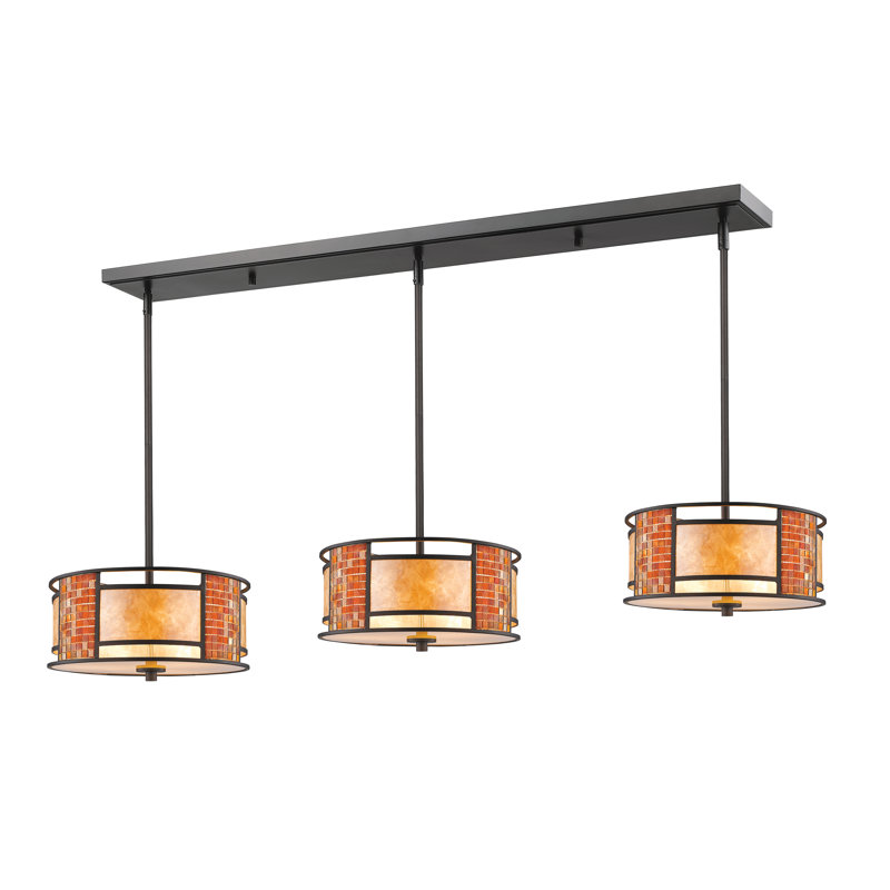 Fleur De Lis Living Brittain 9 - Light Kitchen Island Drum ...