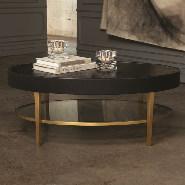 Ellipse Coffee Table With Tray Top By Global Views