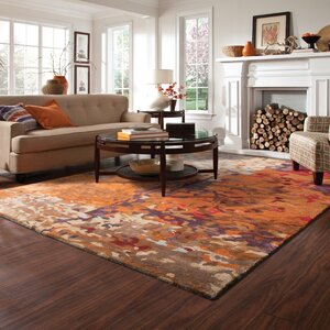 Wora Hand Woven Orange Area Rug