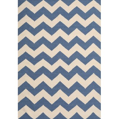 Contemporary Blue/Beige Area Rug East Urban Home Rug Size: Rectangle 2' x 4'