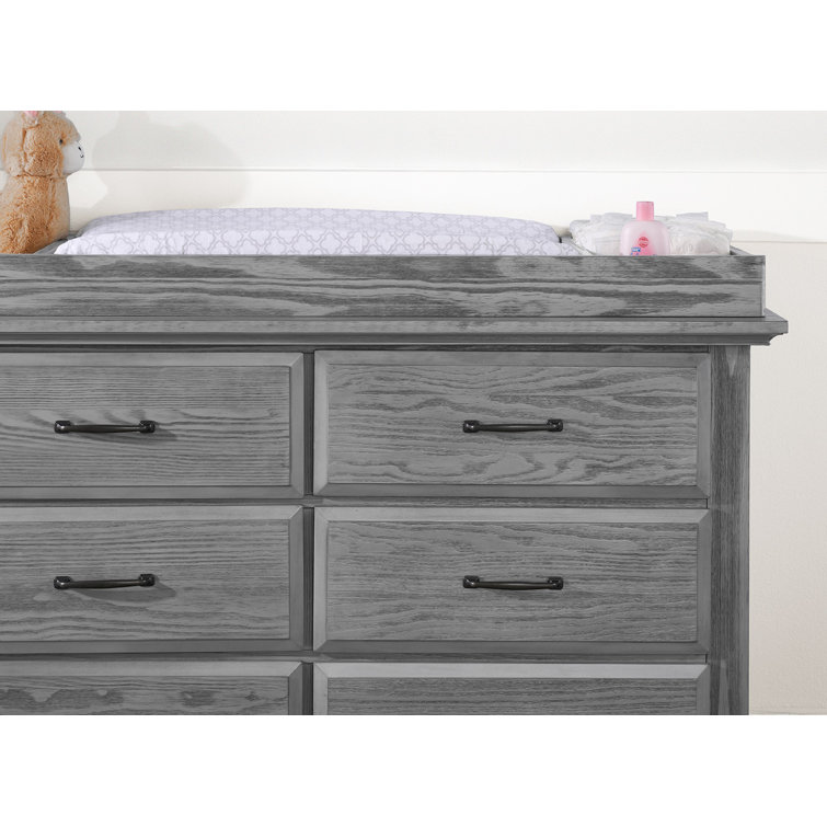 rustic gray changing table