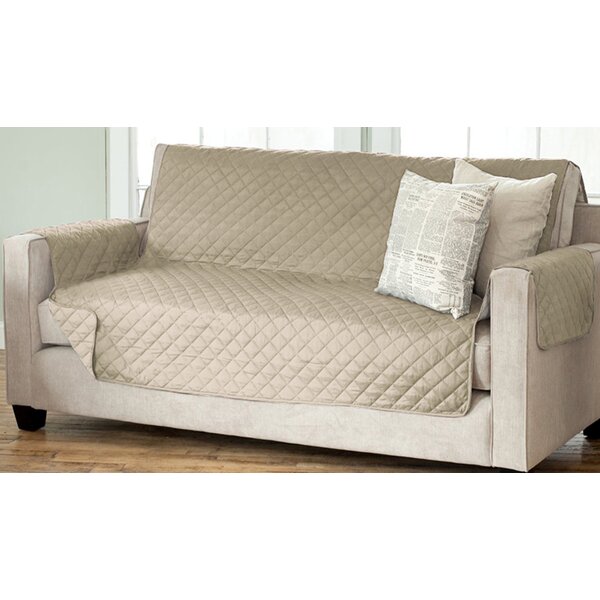 Oberon Diamond Box Cushion Sofa Slipcover By Andover Mills