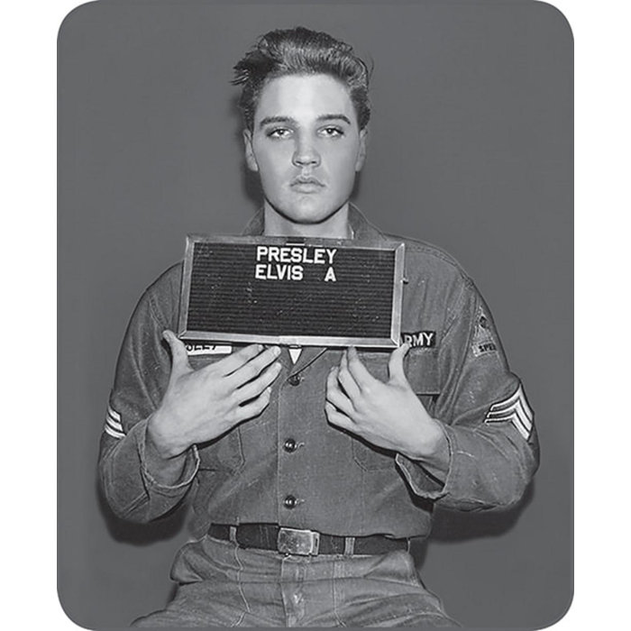 Aile Ultra Plush Elvis Mug Shot Faux Fur Blanket