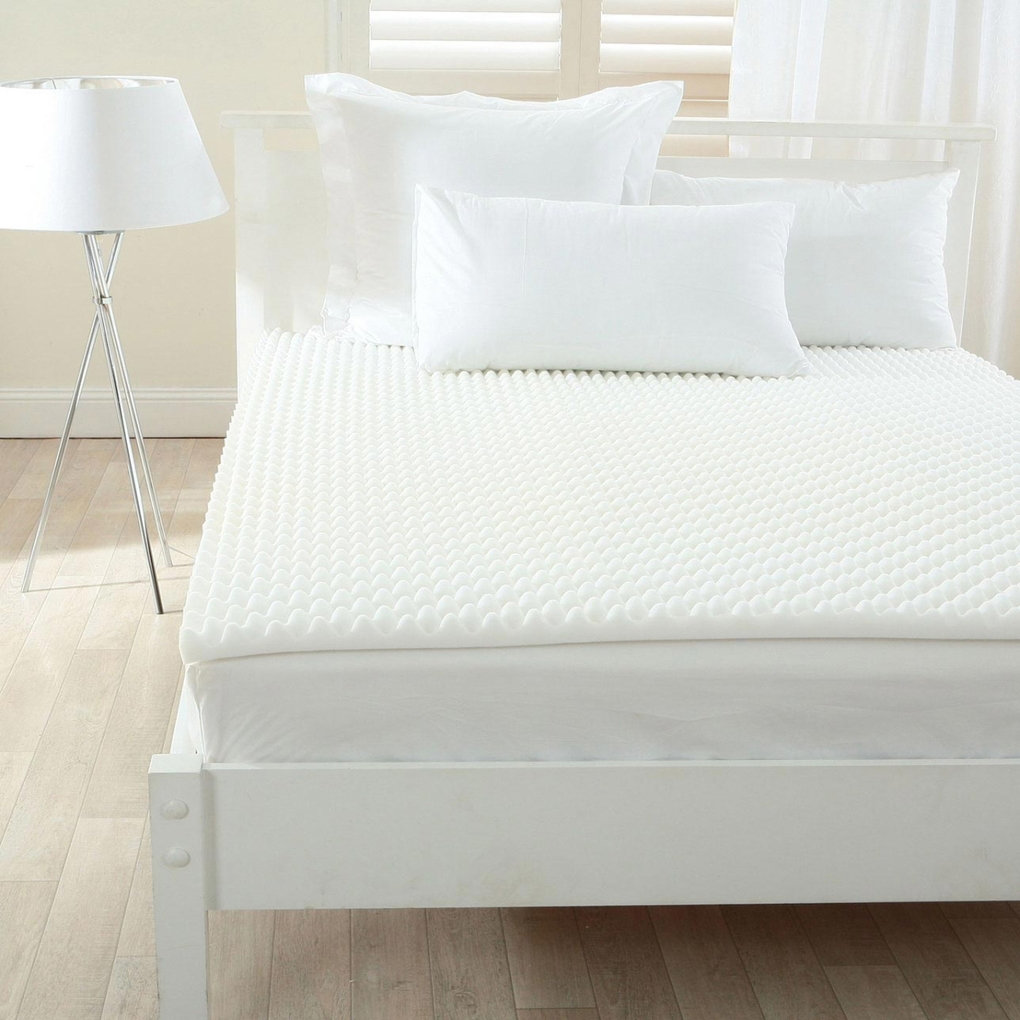 Sweet Home Collection Lightweight Textured 2" Mattress Topper Pad Wayfair