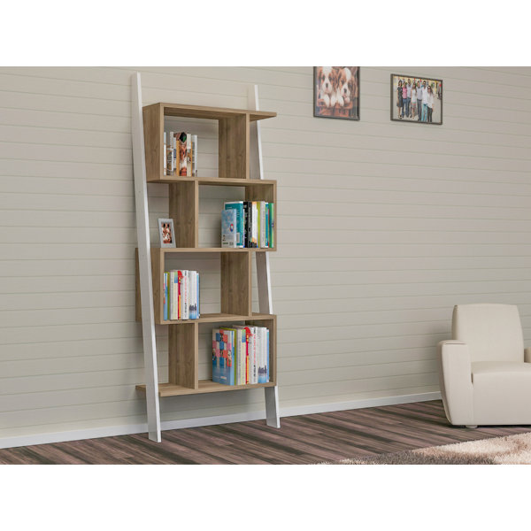 Ivy Bronx Canchola Leaning Ladder Bookcase Reviews Wayfair