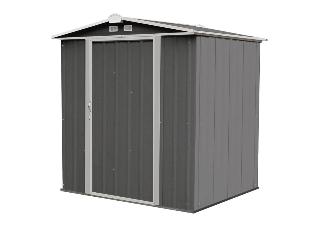 Arrow EZEE 5 ft. 10 in. W x 5 ft. 2 in. D Metal Tool Shed ...
