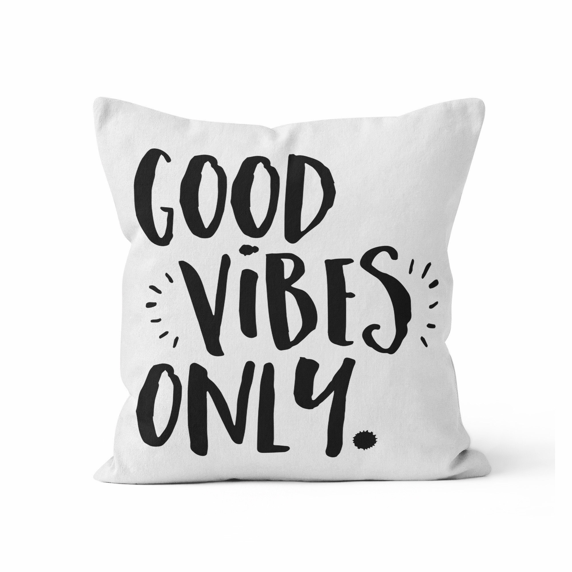 good vibes throw pillow