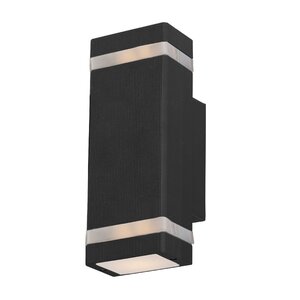 Leilla 2-Light LED Metal Shade Outdoor Sconce