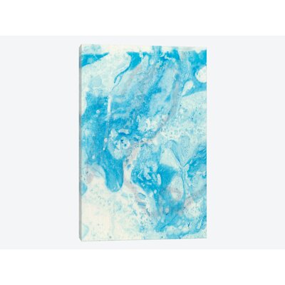 'Seeing Blue I' Watercolor Painting Print on Canvas East Urban Home Size: 18