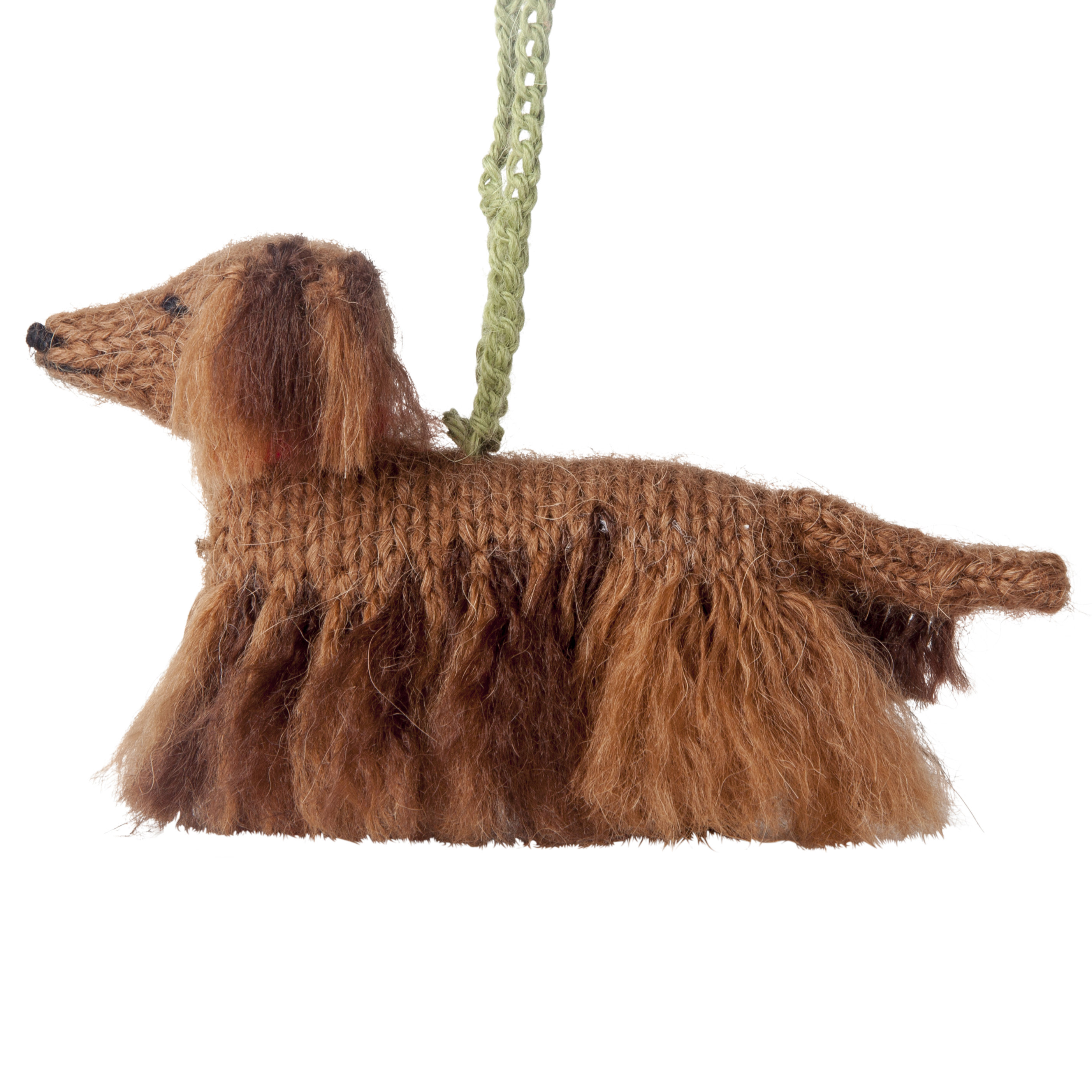 Arcadia Home Long Haired Dachshund Holiday Shaped Ornament Wayfair