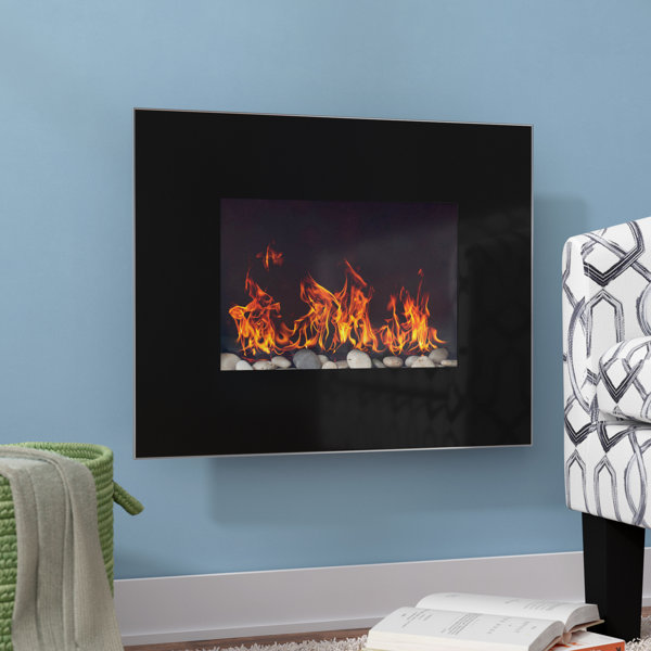 Bartlow Wall Mounted Electric Fireplace by Ebern Designs