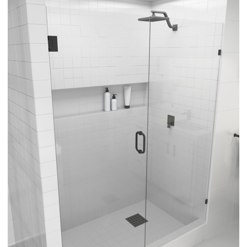 Glass Warehouse 60 X 78 Hinged Frameless Shower Door Reviews Wayfair