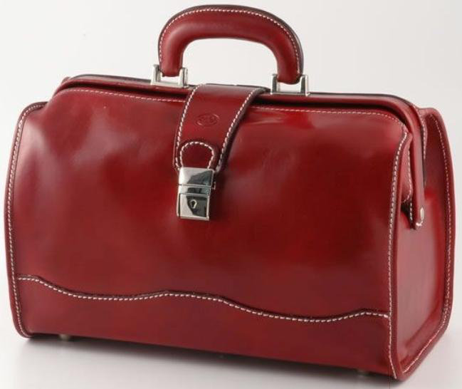 Verona Giotto 14.75" Leather Carry-On Duffel