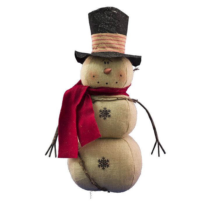 The Holiday Aisle Top Hat Snowman | Wayfair