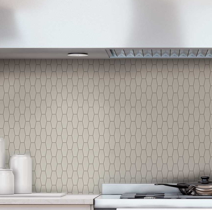 Mosaictileoutlet Hexagon Glazed 2 X 4 Ceramic Mosaic Tile In X 4 Ceramic Mosaic Tile