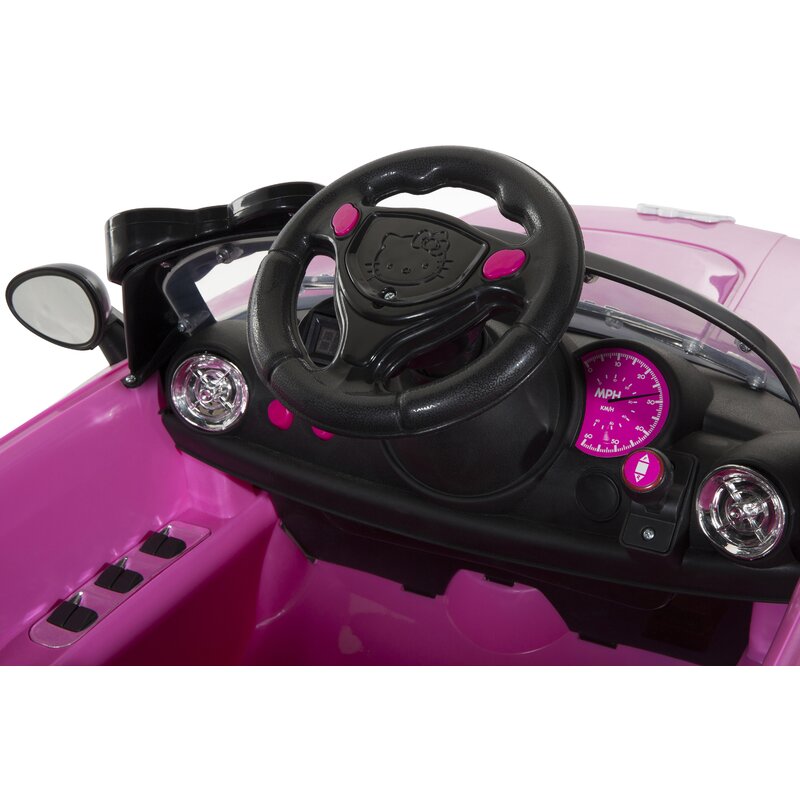 dynacraft hello kitty 6v battery powered ride on car