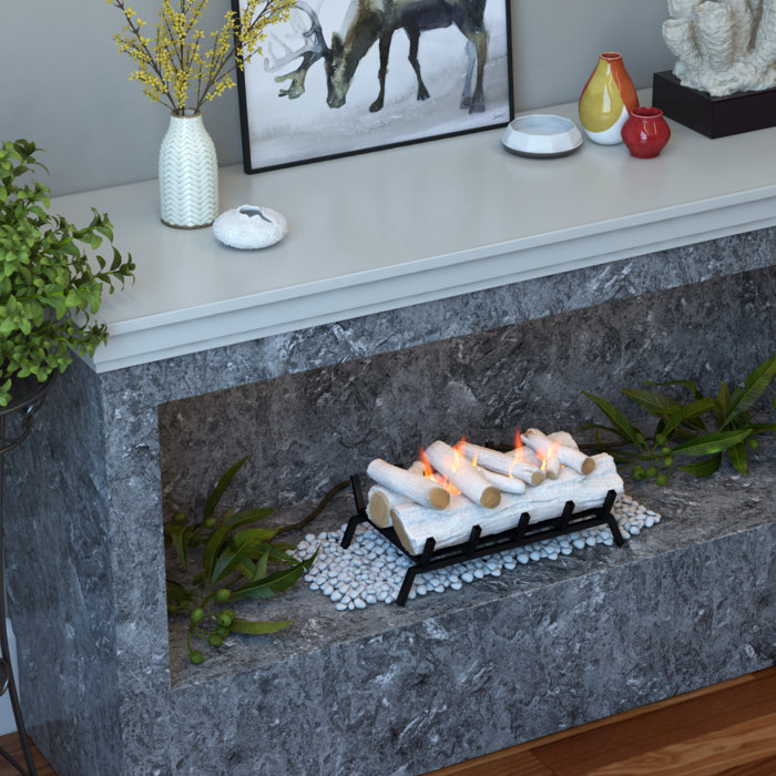 Regalflame 12 Piece Convert To Ethanol Fireplace Propane Gas Log