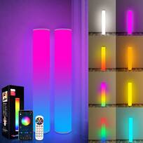62 in WiFi Control Music RGB Color Changing Lamps for Living Room Solid Cool White Modern Standing Lamp Bedrooms with Remote Ansody Led Corner Floor Lamp 